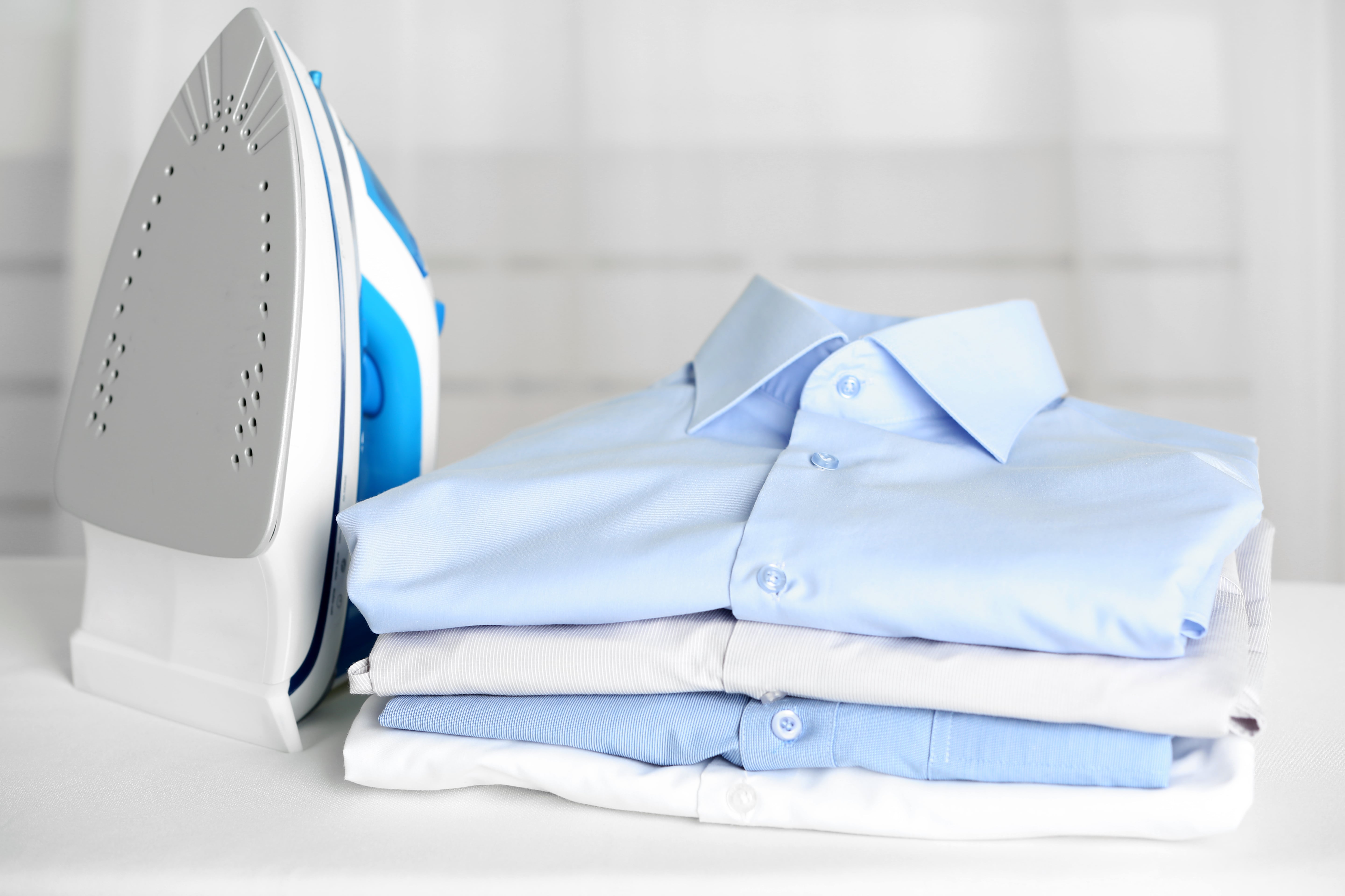 Linge lavé et repassé